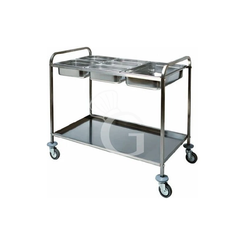 Carrello Portabacinelle 3 GN1/1- L 1100 Mm X P 620 Mm X H 970 Mm 3 Carrello Portabacinelle 3 GN1/1- L 1100 Mm X P 620 Mm X H 970 Mm