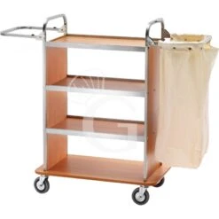 Carrello Portabiancheria In Acciaio Inox Con Braccio Pieghevole L 900 Mm X P 500 Mm X H 1230 Mm