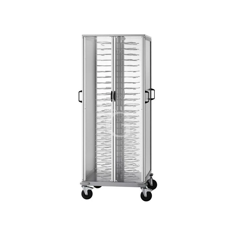 Carrello Portapiatti Armadiato Con Griglie Cromate Per 88 Piatti 250/310 L 750 Mm X P 780 Mm X H 1830 Mm 3 Carrello Portapiatti Armadiato Con Griglie Cromate Per 88 Piatti 250/310 L 750 Mm X P 780 Mm X H 1830 Mm