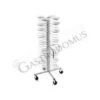 Carrello Portapiatti Con Ruote Per 96 Piatti 180/230 L 600 Mm X P 600 Mm X H 1730 Mm -Vendite GATRODOMUS carrello portapiatti con ruote per 96 piatti 180230 l 600 mm x p 600 mm x h 1730 mm