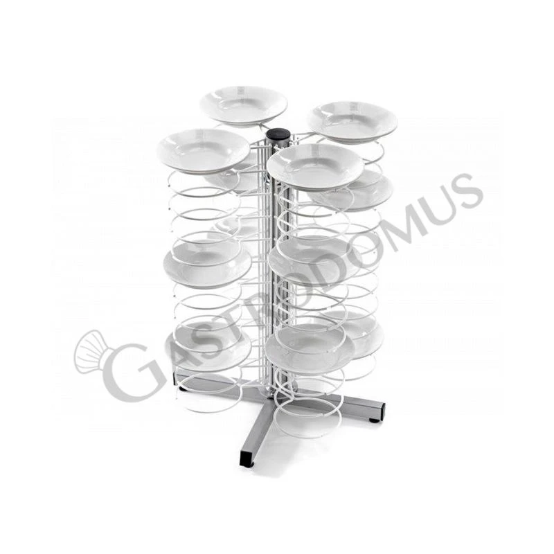 Carrello Portapiatti Da Banco Per 48 Piatti 250/310 L 700 Mm X P 700 Mm X H 830 Mm 4 Carrello Portapiatti Da Banco Per 48 Piatti 250/310 L 700 Mm X P 700 Mm X H 830 Mm - immagine 2