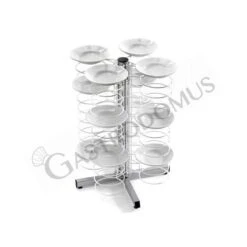 Carrello Portapiatti Da Banco Per 48 Piatti 250/310 L 700 Mm X P 700 Mm X H 830 Mm