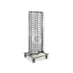 Carrello Portapiatti In Inox E Alluminio - L 720 Mm X P 720 Mm X H 1820 Mm