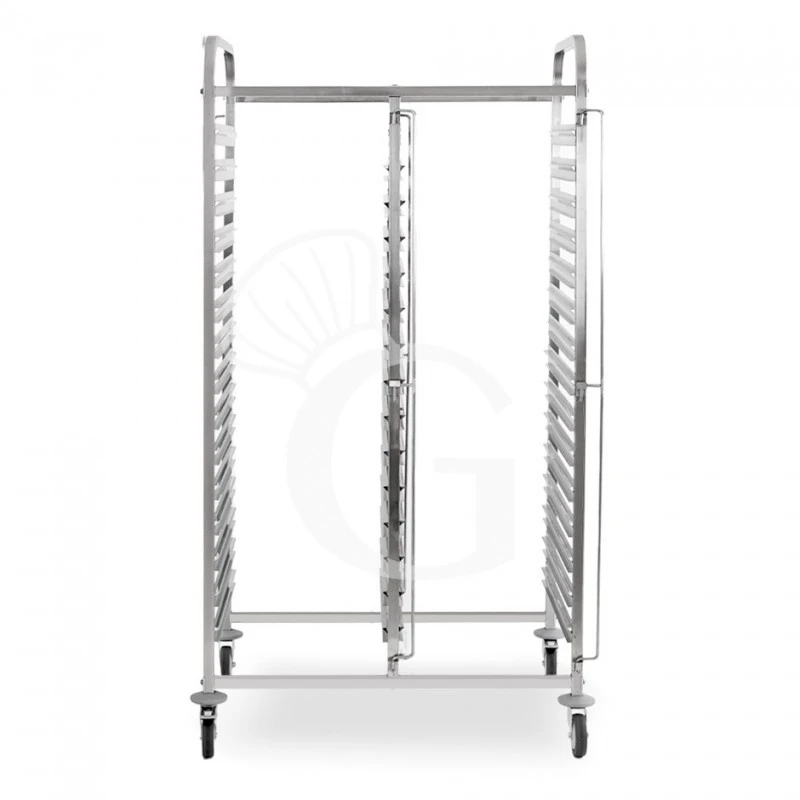 Carrello Portateglie Doppio Per 15+15 Teglie 600 Mm X 400 Mm - L 880 Mm X P 630 Mm X H 1720 Mm 4 Carrello Portateglie Doppio Per 15+15 Teglie 600 Mm X 400 Mm - L 880 Mm X P 630 Mm X H 1720 Mm - immagine 2