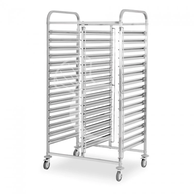 Carrello Portateglie Doppio Per 15+15 Teglie 600 Mm X 400 Mm - L 880 Mm X P 630 Mm X H 1720 Mm 5 Carrello Portateglie Doppio Per 15+15 Teglie 600 Mm X 400 Mm - L 880 Mm X P 630 Mm X H 1720 Mm - immagine 3