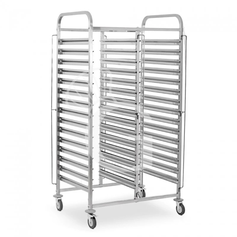 Carrello Portateglie Doppio Per 15+15 Teglie 600 Mm X 400 Mm - L 880 Mm X P 630 Mm X H 1720 Mm 3 Carrello Portateglie Doppio Per 15+15 Teglie 600 Mm X 400 Mm - L 880 Mm X P 630 Mm X H 1720 Mm