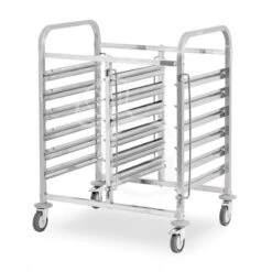 Carrello Portateglie Doppio Per 6+6 Teglie GN1/1 - L 750 Mm X P 555 Mm X H 990 Mm -Vendite GATRODOMUS carrello portateglie doppio per 66 teglie gn11 l 750 mm x p 555 mm x h 990 mm 2