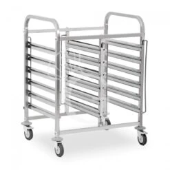 Carrello Portateglie Doppio Per 6+6 Teglie GN1/1 - L 750 Mm X P 555 Mm X H 990 Mm