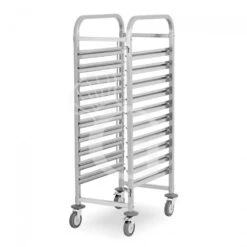 Carrello Portateglie Per 10 Teglie GN1/1 - L 385 Mm X P 555 Mm X H 1290 Mm -Vendite GATRODOMUS carrello portateglie per 10 teglie gn11 l 385 mm x p 555 mm x h 1290 mm 2