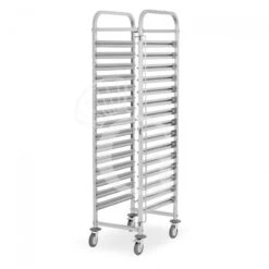 Carrello Portateglie Per 15 Teglie GN1/1 - L 405 Mm X P 555 Mm X H 1720 Mm -Vendite GATRODOMUS carrello portateglie per 15 teglie gn11 l 405 mm x p 555 mm x h 1720 mm 2