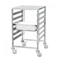 Carrello Portateglie Per 6 Teglie GN1/1 - L 380 Mm X P 550 Mm X H 1000 Mm