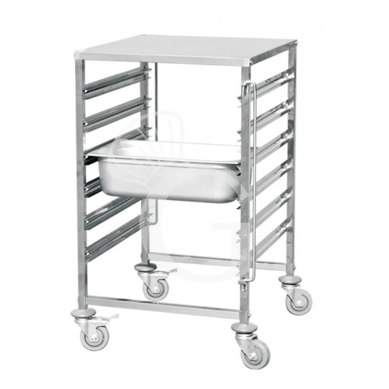 Carrello Portateglie Per 6 Teglie GN1/1 - L 380 Mm X P 550 Mm X H 1000 Mm 3 Carrello Portateglie Per 6 Teglie GN1/1 - L 380 Mm X P 550 Mm X H 1000 Mm