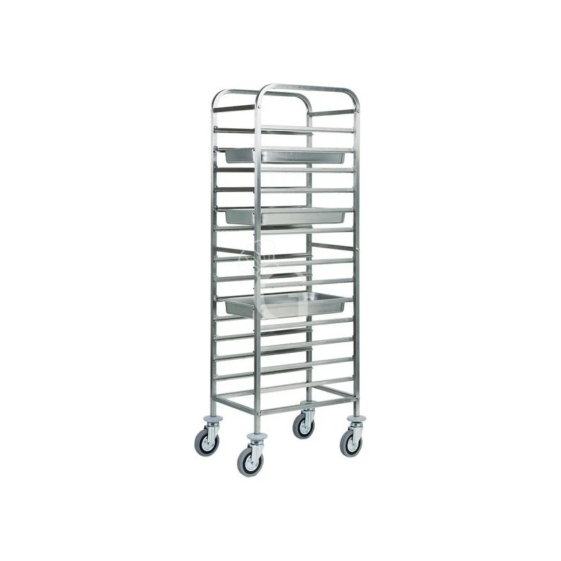 Carrello Portateglie Per 14 Teglie GN1/1 - L 450 Mm X P 660 Mm X H 1820 Mm 4 Carrello Portateglie Per 14 Teglie GN1/1 - L 450 Mm X P 660 Mm X H 1820 Mm - immagine 2