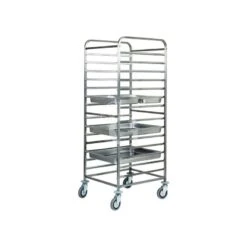 Carrello Portateglie Per 14 Teglie GN2/1 O 28 GN1/1 - L 650 Mm X P 760 Mm X H 1820 Mm -Vendite GATRODOMUS carrello portateglie per serie gn21 l 650 mm x p 760 mm x h 1820 mm 1