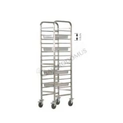 Carrello Portateglie Per 14 Teglie GN1/1 - L 460 Mm X P 620 Mm X H 1820 Mm 7 Carrello Portateglie Per 14 Teglie GN1/1 - L 460 Mm X P 620 Mm X H 1820 Mm -Vendite GATRODOMUS carrello portateglie rinforzato per serie gn11 l 460 mm x p 620 mm x h 1820 mm 2