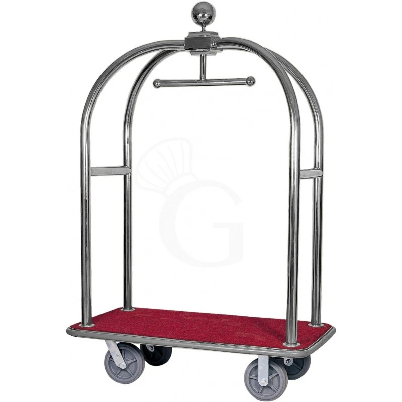 Carrello Portavaligie E Portabiti In Acciaio Inox - L 1240 Mm X P 640 Mm X H 1900 Mm 4 Carrello Portavaligie E Portabiti In Acciaio Inox - L 1240 Mm X P 640 Mm X H 1900 Mm - immagine 2