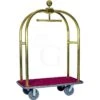 Carrello Portavaligie E Portabiti In Acciaio Ottonato - L 1240 Mm X P 640 Mm X H 1900 Mm 1 Carrello Portavaligie E Portabiti In Acciaio Ottonato - L 1240 Mm X P 640 Mm X H 1900 Mm -Vendite GATRODOMUS carrello portavalige e portabiti in acciaio ottonato l124cm