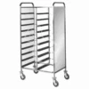 Carrello Portavassoi Con Pannelli Laterali Inox Per 20 Vassoi GN1/1 - L 810 Mm X P 620 Mm X H 1750 Mm