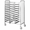 Carrello Portavassoi Con Pannelli Laterali Per 30 Vassoi GN1/1 - L 1170 Mm X P 620 Mm X H 1750 Mm 2 Carrello Portavassoi Con Pannelli Laterali Per 30 Vassoi GN1/1 - L 1170 Mm X P 620 Mm X H 1750 Mm -Vendite GATRODOMUS carrello portavassoi con pannelli laterali per 30 vassoi gn11 l 1170 mm x p 620 mm x h 1750 mm
