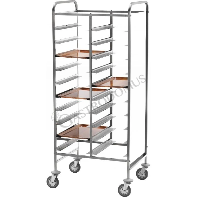 Carrello Portavassoi Con Telaio Rinforzato Per 20 Vassoi GN1/1 - L 740 Mm X P 620 Mm X H 1750 Mm 3 Carrello Portavassoi Con Telaio Rinforzato Per 20 Vassoi GN1/1 - L 740 Mm X P 620 Mm X H 1750 Mm
