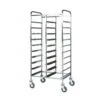 Carrello Portavassoi In Linea Per 22 Vassoi Di Tipo GN1/1 - L 815 Mm X P 620 Mm X H 1525 Mm -Vendite GATRODOMUS carrello portavassoi in linea per 22 vassoi di tipo gn