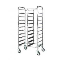 Carrello Portavassoi In Linea Per 22 Vassoi Di Tipo GN1/1 - L 815 Mm X P 620 Mm X H 1525 Mm