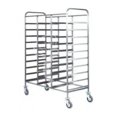 Carrello Portavassoi In Linea Per 33 Vassoi Di Tipo Euronorm Di Dimensione Massima 530 Mm X 370 Mm