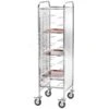 Carrello Portavassoi Universale Con Pannelli Laterali In Inox Per 10 Vassoi - L 550 Mm X P 620 Mm X H 1750 Mm -Vendite GATRODOMUS carrello portavassoi universale con pannelli laterali in inox per 10 vassoi l 550 mm x p 620 mm x h 1750 mm