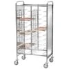 Carrello Portavassoi Universale Con Pannelli Laterali In Inox Per 20 Vassoi - L 950 Mm X P 620 Mm X H 1750 Mm -Vendite GATRODOMUS carrello portavassoi universale con pannelli laterali in inox per 20 vassoi l 950 mm x p 620 mm x h 1750 mm
