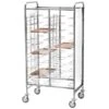Carrello Portavassoi Universale Con Pannelli Laterali In Perfex Bianco Per 20 Vassoi - L 950 Mm X P 620 Mm X H 1750 Mm -Vendite GATRODOMUS carrello portavassoi universale con pannelli laterali in perfex bianco per 20 vassoi l 950 mm x p 620 mm x h 1750 mm