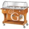 Carrello Refrigerato In Legno Con Cupola In Plexiglass +2°C/+10°C - L 1110 Mm X P 1120 X H 1250 Mm -Vendite GATRODOMUS carrello refrigerato in legno con cupola in plexiglass 210c l 1110 mm x p 1120 x h 1250 mm