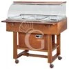 Carrello Refrigerato In Legno Con Cupola In Plexiglass -5°C/+5°C - L 1110 Mm X P 1120 X H 1260 Mm -Vendite GATRODOMUS carrello refrigerato in legno con cupola in plexiglass 55c l 1110 mm x p 900 x h 1260 mm