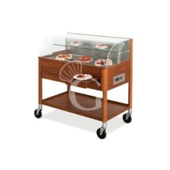 Carrello Refrigerato Per Dolci-formaggi Temperatura +4°C/+10°C - L 1080 Mm X P 610 Mm X H 1120 Mm