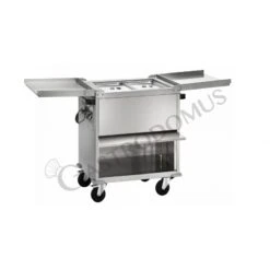 Carrello Termico Armadiato Bagnomaria A Temperatura Differenziata Per 2 Bacinelle GN1/1 - L 960 Mm X P 680 Mm X H 1020 Mm -Vendite GATRODOMUS carrello termico armadiato bagnomaria a temperatura differenziata 2x11gn l 960 mm x p 680 mm x h 1020 mm 2