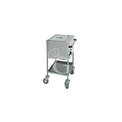 Carrello Termico Bagnomaria Per 1 Bacinella GN1/1 - L 560 Mm X P 650 Mm X H 850 Mm