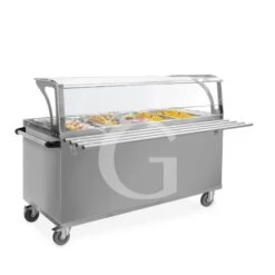 Carrello Termico Bagnomaria Per 4 Bacinelle GN1/1 - L 1580 Mm X P 940 Mm X H 1200 Mm