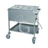 Carrello Termico Con Resistenza A Secco Per 2 Bacinelle GN1/1 - L 840 Mm X P 650 Mm X H 850 Mm