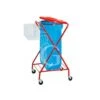 Carrello Portasacco Verniciato A Forma Di X Con Cestino L 580 Mm X P 560 Mm X H 1020 Mm -Vendite GATRODOMUS carrello x portasacco verniciato con cestino