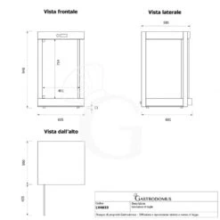 Cella Di Lievitazione 8 Teglie 460x340 O GN 2/3 L 605 Mm X P 601 Mm X H 940 Mm -Vendite GATRODOMUS cella di lievitazione 8 teglie 460x340 o gn 23 l 605 mm x p 601 mm x h 940 mm 5