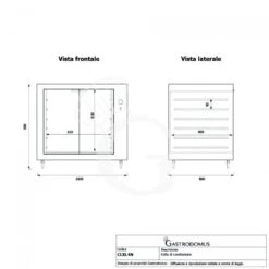 Cella Di Lievitazione12 Teglie 600 X 400 Mm L 1000 Mm X P 845 Mm X H 900 Mm -Vendite GATRODOMUS cella di lievitazione pizza 12 teglie 600 x 400 mm l 1000 mm x p 845 mm x h 900 mm 8