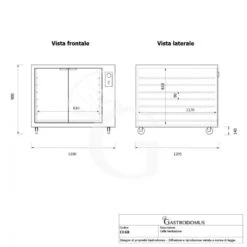 Cella Di Lievitazione 12 Teglie 600 X 400 Mm L 1100 Mm X P 1205 Mm X H 900 Mm -Vendite GATRODOMUS cella di lievitazione pizza 12 teglie 600 x 400 mm l 1100 mm x p 1205 mm x h 900 mm 8