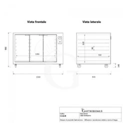 Cella Di Lievitazione 18 Teglie 600 X 400 Mm Color Nero L 1500 X P 970 X H 900 Mm -Vendite GATRODOMUS cella di lievitazione pizza 18 teglie 600 x 400 mm color nero l 1500 x p 970 x h 900 mm 6