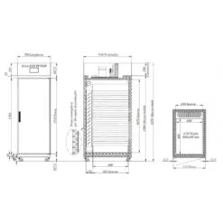 Cella Fermalievitazione Ventilata -5°C/+30°C 450 LT - 26 Teglie 600x400 Mm -Vendite GATRODOMUS cella fermalievitazione ventilata 5c30c 450 lt 26 teglie 600x400 mm 3