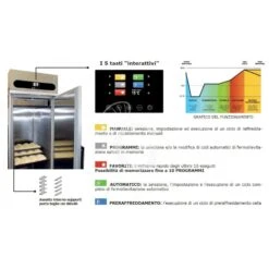 Cella Fermalievitazione Ventilata -5°C/+30°C 870 LT - 26 Teglie 600x800 Mm O 52 Teglie 600x400 Mm -Vendite GATRODOMUS cella fermalievitazione ventilata 5c30c 870 lt 26 teglie 600x800 mm o 52 teglie 600x400 mm 2