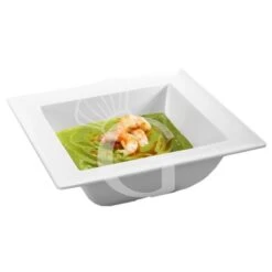 Ciotola Quadrata In Melamina Con Dimensioni L 375 Mm X P 375 Mm X H 90 Mm