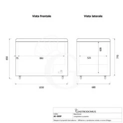 Congelatore A Pozzetto Statico 273 LT - Temperatura -18°/-25°C - Porta Vetro Classe Energetica C -Vendite GATRODOMUS congelatore a pozzetto statico 273 lt temperatura 18 25c porta vetro classe energetica c 5