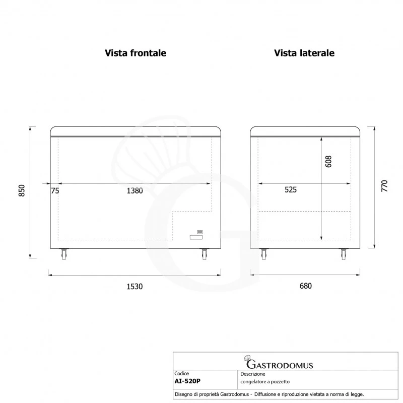 Congelatore A Pozzetto Statico 445 LT - Temperatura -18°/-25°C - Porta Vetro Classe Energetica C 7 Congelatore A Pozzetto Statico 445 LT - Temperatura -18°/-25°C - Porta Vetro Classe Energetica C - immagine 5