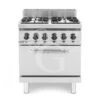 Cucina Professionale A Gas 4 Fuochi Forno Elettrico Statico Profondità 700 Mm -Vendite GATRODOMUS cucina professionale a gas 4 fuochi forno elettrico statico profondita 700 mm