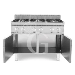 Cucina Professionale A Gas 6 Fuochi Armadio Chiuso Profondità 700 Mm -Vendite GATRODOMUS cucina professionale a gas 6 fuochi armadio chiuso profondita 700 mm 2