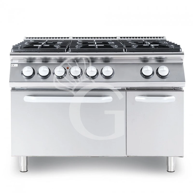 Cucina Professionale A Gas 6 Fuochi Forno A Gas Profondità 900 Mm 3 Cucina Professionale A Gas 6 Fuochi Forno A Gas Profondità 900 Mm